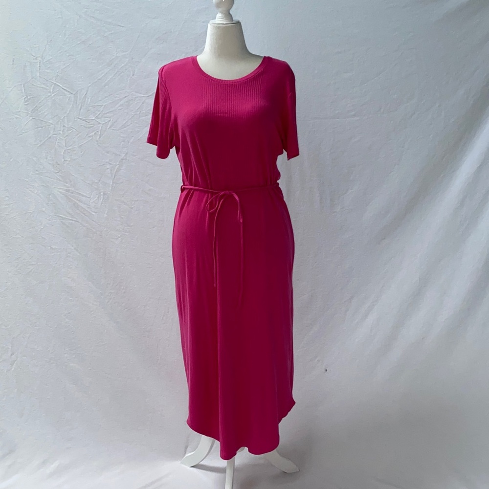 Anthropologie Addy Ribbed Midi Dress by Daily  Practice - fits L to XL - Picture 6 of 9